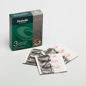  Презервативы Sitabella Light с точками 3 шт 
