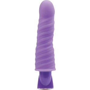  Спиральный фиолетовый вибратор 17 см 