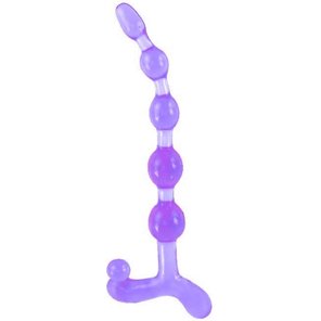  Фиолетовый анальный стимулятор 22 см 