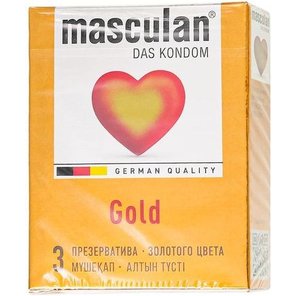  Презервативы Masculan Gold с ароматом ванили 3 шт 
