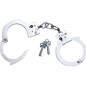  Металлические наручники со связкой ключей 