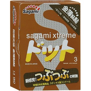  Презервативы Sagami Xtreme Feel Up с точечной текстурой и линиями прилегания 3 шт 