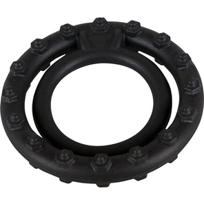  Чёрное кольцо для пениса Steely Cockring 