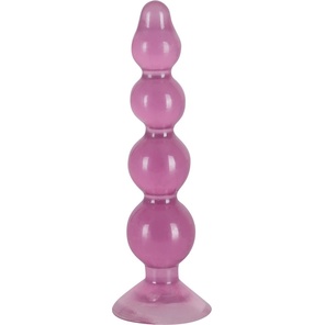  Фиолетовый анальный стимулятор-ёлочка Anal Beads 13 см 