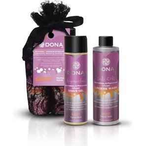  Подарочный набор DONA Be Sexy Gift Set Sassy: гель для бритья и кондиционер для белья 