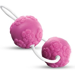  Розовые вагинальные шарики с цветочками ANAL AND VAGINAL FLOWER BALLS 