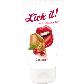  Лубрикант на водной основе Lick it! Cherry с ароматом вишни 50 мл 