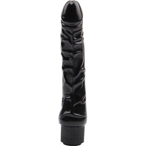  Черный вибратор-реалистик Vibe Cock 22,5 см 