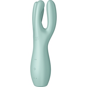  Мятный клиторальный вибромассажер Threesome 3 