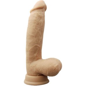  Телесный фаллоимитатор 8 Silicone Cock With Balls 21 см 