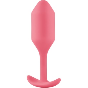  Розовая пробка для ношения B-vibe Snug Plug 2 11,4 см 