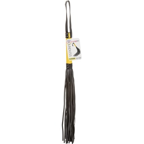  Черная плеть с желтой рукоятью Boundless Flogger 69,25 см 