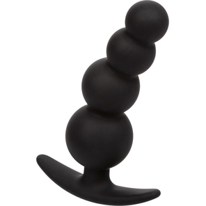  Черная анальная ёлочка для ношения Beaded Plug 9 см 