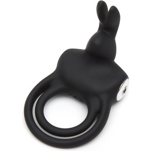  Черное эрекционное виброкольцо Happy Rabbit Cock Ring 