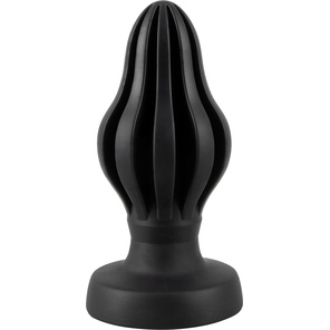  Черная анальная пробка Super Soft Butt Plug 11,1 см 