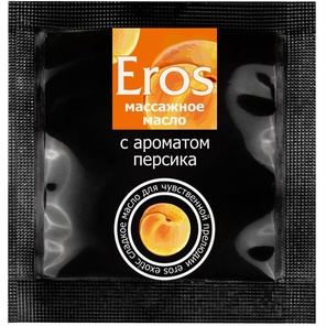  Саше массажного масла Eros exotic с ароматом персика 4 гр 