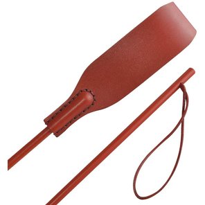  Красный кожаный стек Флеш 58 см 