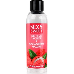  Массажное масло Sexy Sweet Nectar Lychee с феромонами и ароматом личи 75 мл 