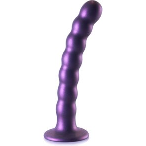  Фиолетовый фаллоимитатор Beaded G-Spot 17 см 