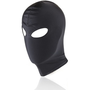  Черный текстильный шлем с прорезью для глаз 