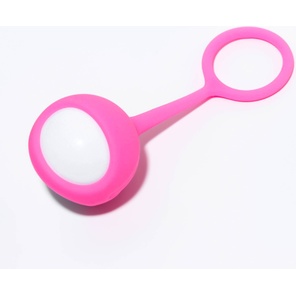  Белый вагинальный шарик в розовой оболочке 
