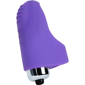 Фиолетовая вибронасадка на палец 