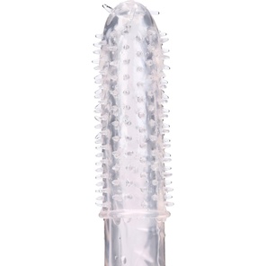  Прозрачная массажная насадка на пенис с усиками 12,5 см 