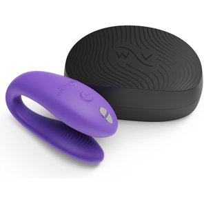  Фиолетовый вибромассажер для пар We-Vibe Sync Go 