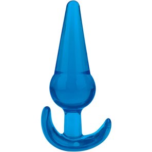  Голубая анальная пробка конической формы Medium Tapered Butt Plug 12,7 см 