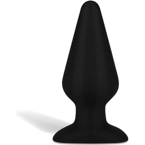  Черный плаг из силикона Seamless Silicone Butt Plug 15 см 