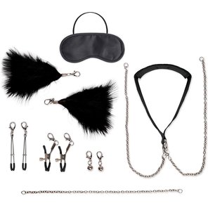  Большой эротический набор из 12 предметов Interchangeable Collar Nipple Clips Set 