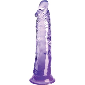 Фиолетовый фаллоимитатор на присоске 8’’ Cock 21,8 см 