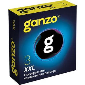  Презервативы увеличенного размера Ganzo XXL 3 шт 