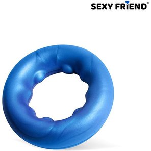  Синее эрекционное кольцо без вибрации 