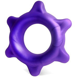  Фиолетовое эрекционное кольцо с шипиками 