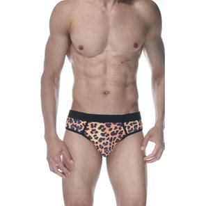  Сексуальные мужские трусы-джоки с леопардовым принтом 
