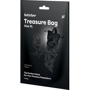  Черный мешочек для хранения игрушек Treasure Bag XL 