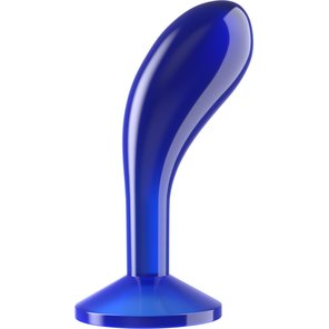  Синяя анальная втулка Flawless Clear Prostate Plug 6.0 15 см 
