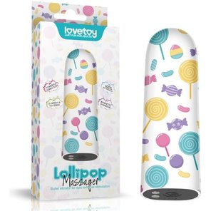  Мини-вибратор Rechargeable Lollipop Massager 8,5 см 