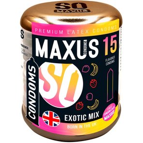  Ароматизированные презервативы Maxus Exotic Mix 15 шт 