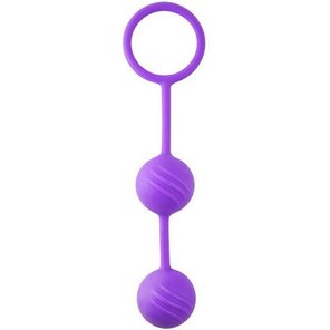 Фиолетовые вагинальные шарики с кольцом 