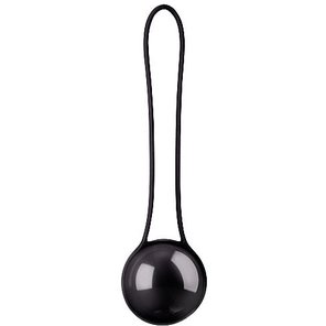  Черный вагинальный шарик Pleasure Ball Deluxe 