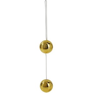  Золотистые вагинальные шарики CANDY BALLS LUX GOLD 
