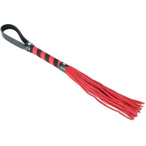  Мягкая плеть c красными шнурами DEVIL LASH 39 см 