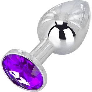  Мини-плаг из стали с фиолетовым кристаллом Violet Dream 6,5 см 