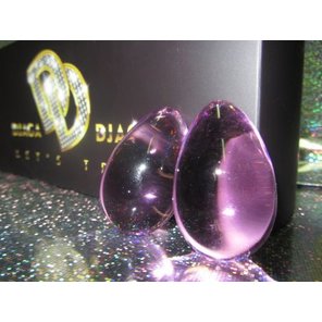  Фиолетовые вагинальные шарики из стекла 
