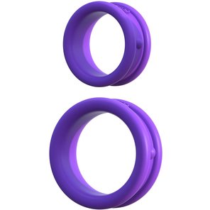  Набор из двух фиолетовых эрекцонных колец Max Width Silicone Rings 