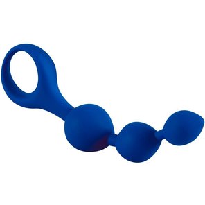  Синяя анальная цепочка Love Beads 14 см 