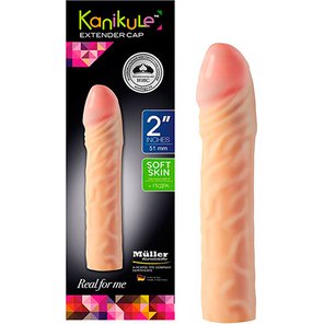  Реалистичная насадка-удлинитель Kanikule Extender Cap 2 15.5 см 