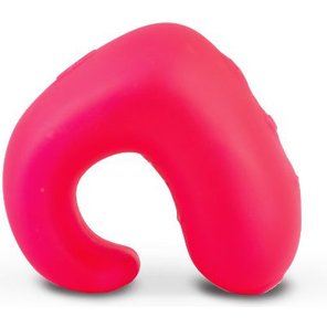  Розовый мини-вибратор на палец Fun Toys Gring 